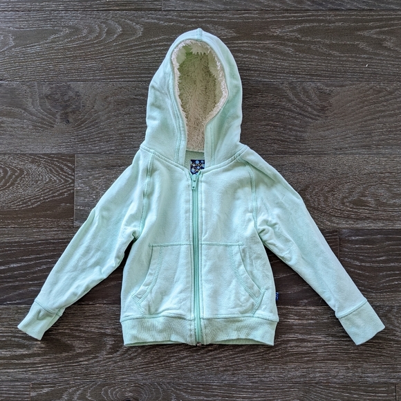 Kickee Pants Other - Kickee Pants Sherpa Zip Hoodie in Aloe Size 18-24 Months